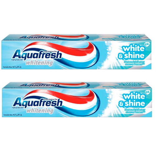 Зубная паста Aquafresh Сияющая белизна, 75 мл, 2 шт.