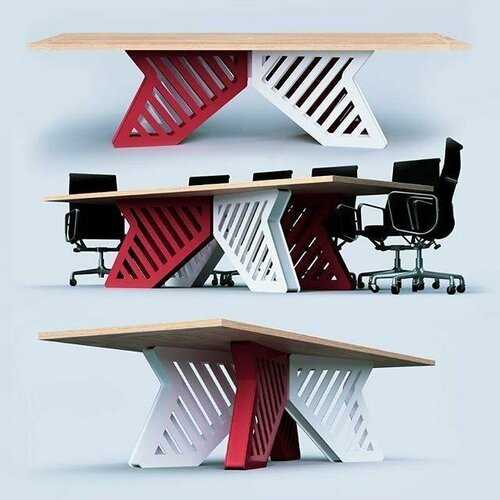 Конференц-стол Воин, промышленный дизайн 240*120 см