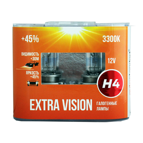 Лампы Autostandart Extra Vision галогенные головного света 60/55W P43T, 2шт