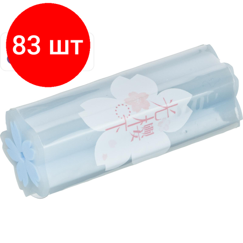 Комплект 83 штук, Ластик Deli Sakura 71136 22х22х55 мм эко ПВХ ассорти