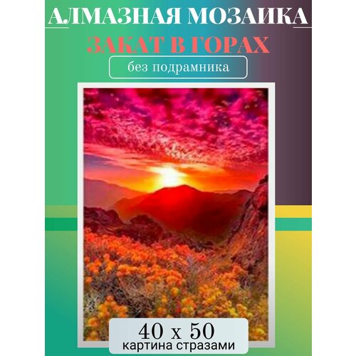 Алмазная мозаика без подрамника 40х50 см