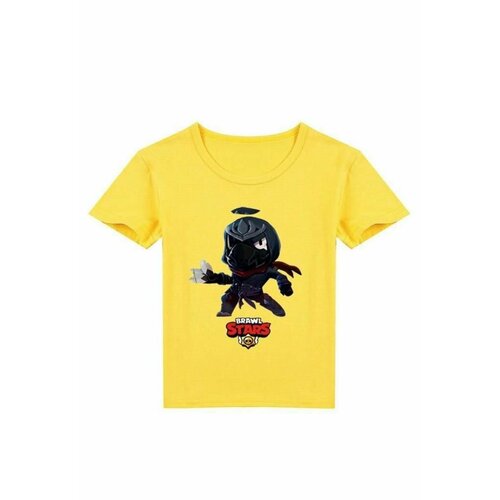 Футболка , размер 34, желтый в виде мышиных ушек платье принцессы принт с героями мультфильмов футболка vogue подарок на день рождения детская одежда футболка для девоч