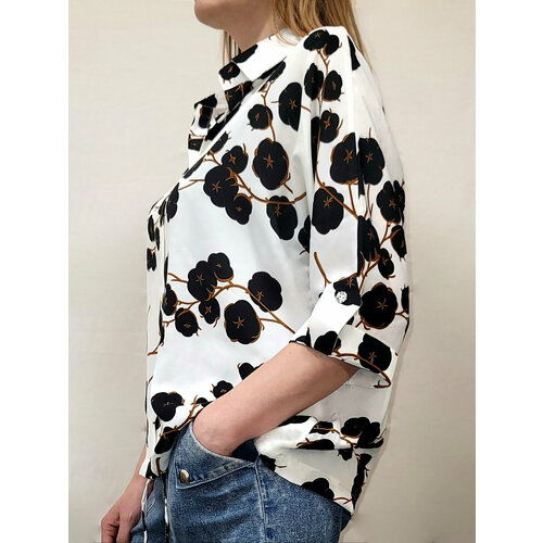 фото Футболка размер 50, белый, черный tvoi-id