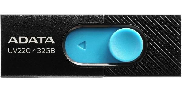 Флешка 32Gb A-Data UV220 USB 2.0 черный голубой