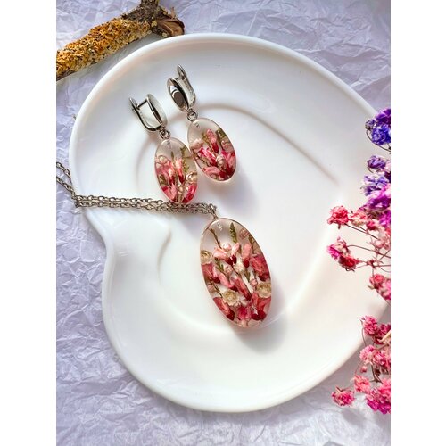 фото Комплект бижутерии: серьги, подвеска flower_candy