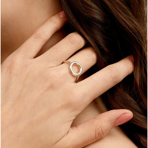 фото Перстень кольцо cycles, серебро, 925 проба, размер 17-19, серебряный mirro jewelry