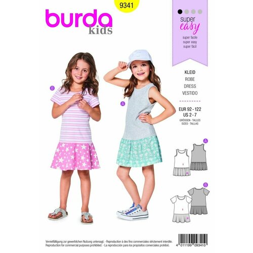 Выкройка Burda 9341 - Платье