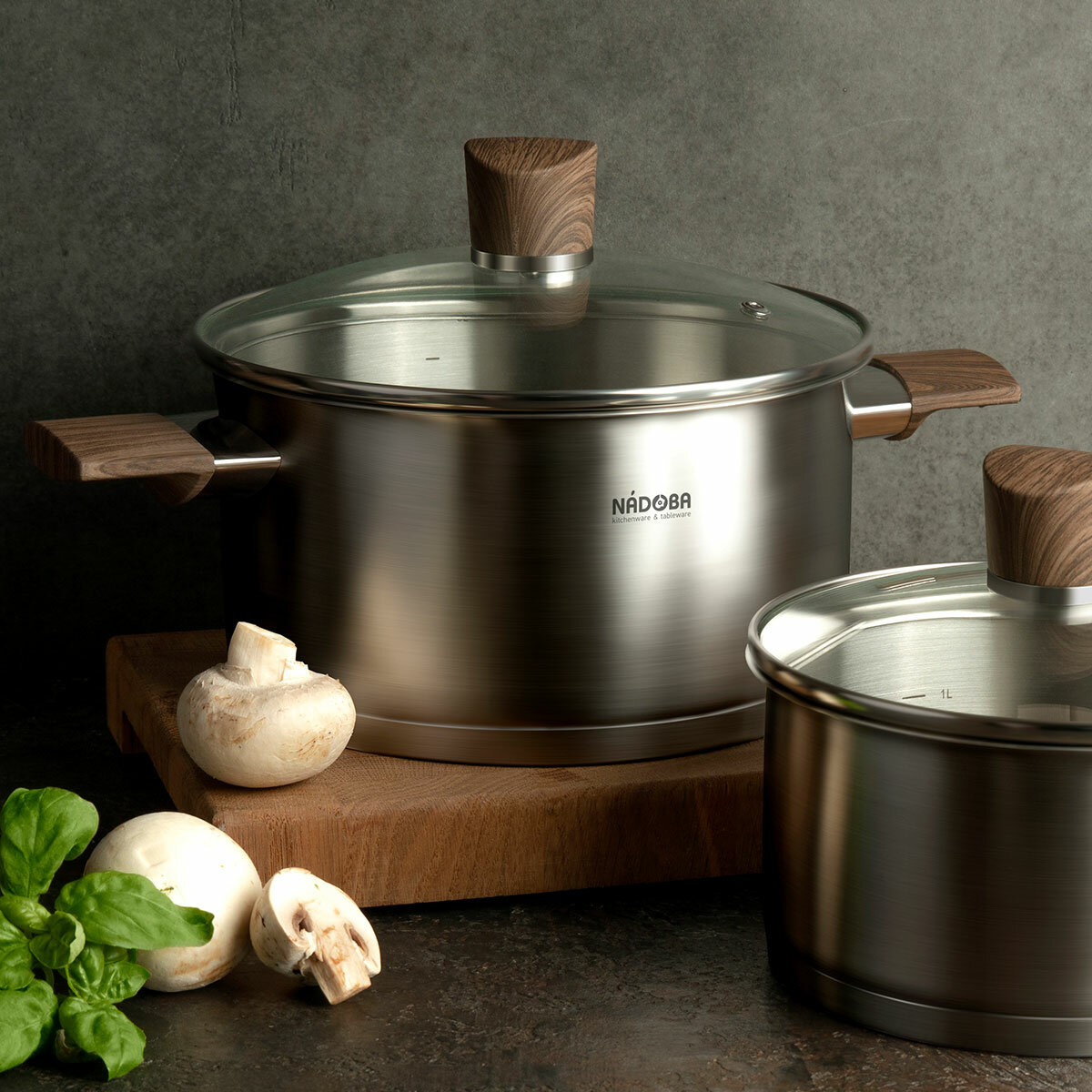 Кастрюля со стеклянной крышкой Nadoba Ludva 24 см - фото №18