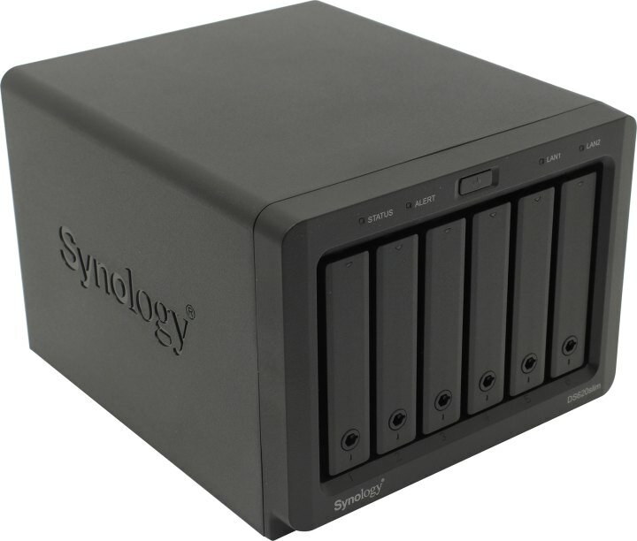 Сетевое хранилище NAS Synology DS620SLIM, 2Gb, 6 HDD/SSD до 3,5 SATA III, 2xUSB 3.0, 2xLAN (1 Гбит/с), Черный, DS620SLIM - фото №10