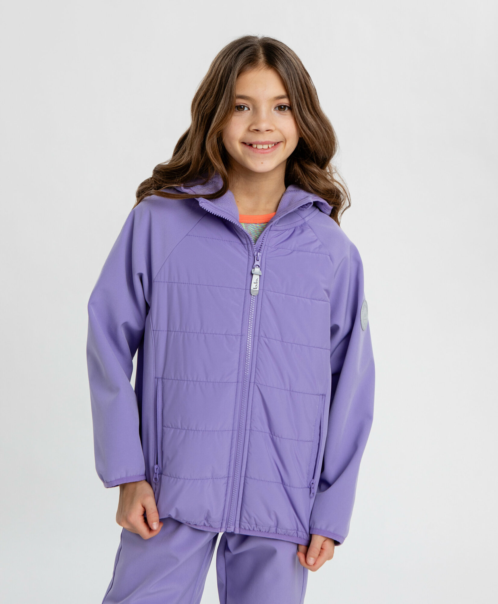 Куртка спортивная Button Blue размер 110 фиолетовый