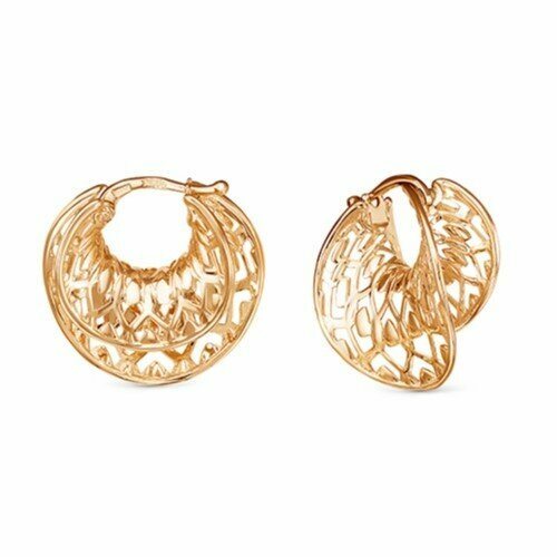 фото Серьги maskom, красное золото, 585 проба маском