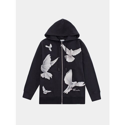 Худи 3.PARADIS Zip Hooded Freedom Doves, размер XS, черный футболка tsdot хлопок размер xs черный