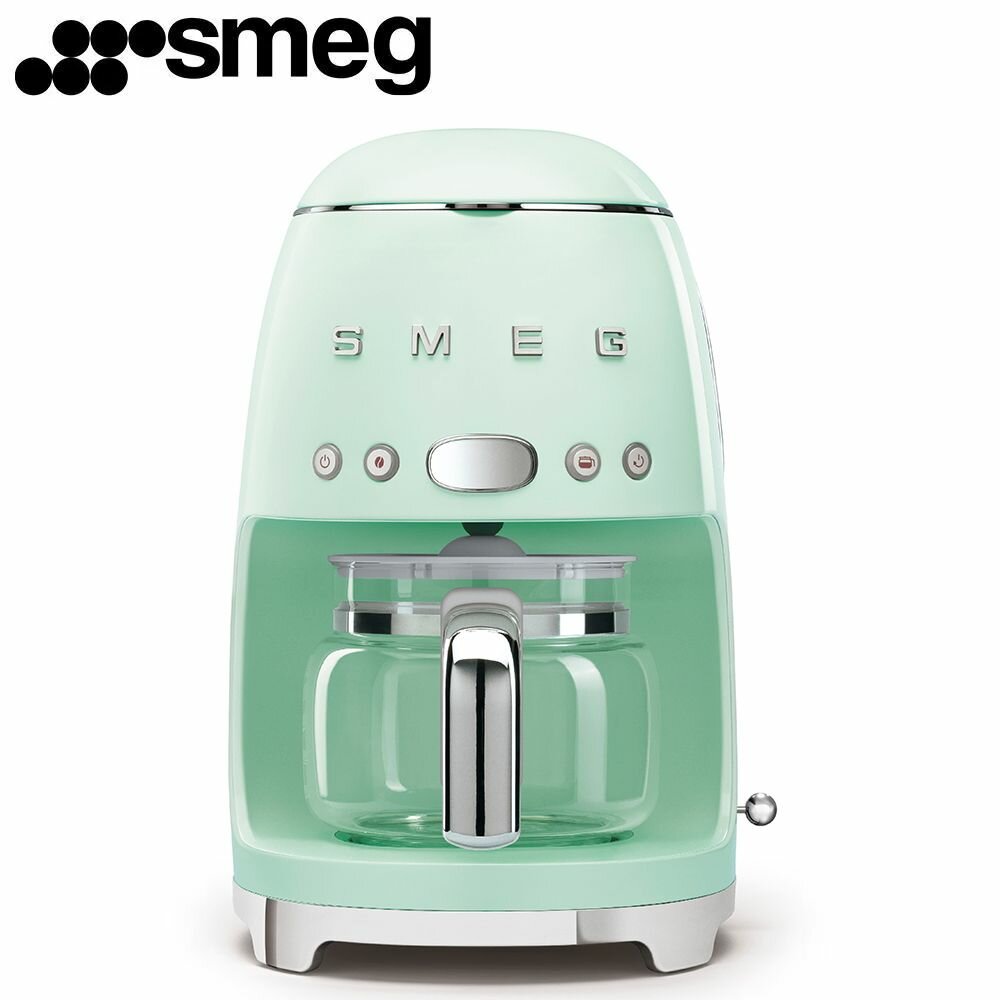 Кофеварка капельная SMEG, пастельно зеленый, DCF02PGEU