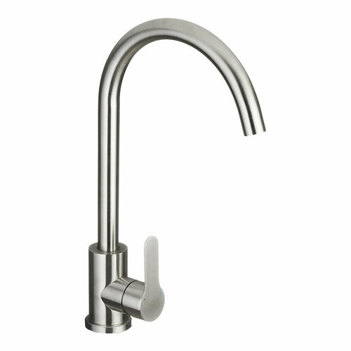 Смеситель для кухни Corsa Deco Creek сталь с высоким изливом однорычажный