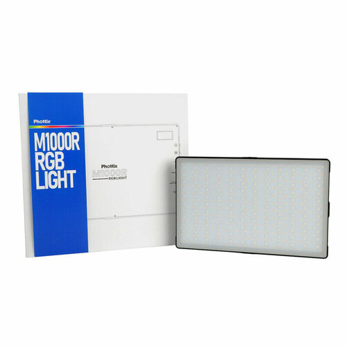 Светодиодный осветитель RGB панель 24Вт 3200-5600К с аккумулятором Phottix (81439) M1000R RGB Light LED Panel