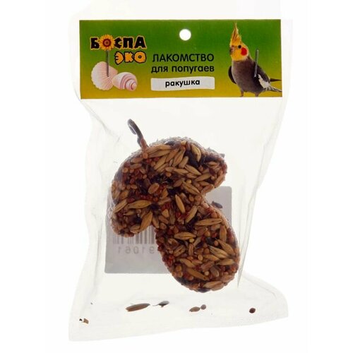 Боспа Лакомство для попугаев Эко Грибок ракушка 40 г 401₽