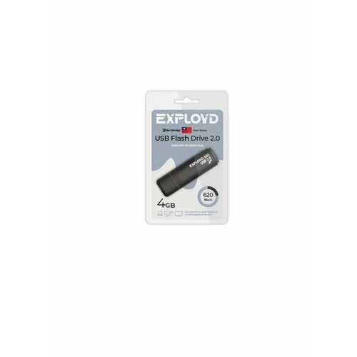 USB флеш накопитель EX-4GB-620-Black usb флэш накопитель exployd ex 32gb 620 black
