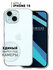 Силиконовый чехол Rosco на Apple iPhone 15 (Айфон 15), прозрачный