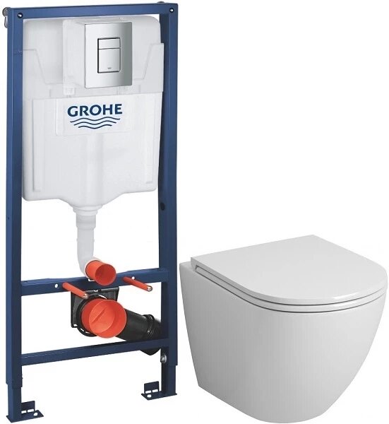 фото Комплект подвесной унитаз Grossman GR-4455S + система инсталляции Grohe 38772001