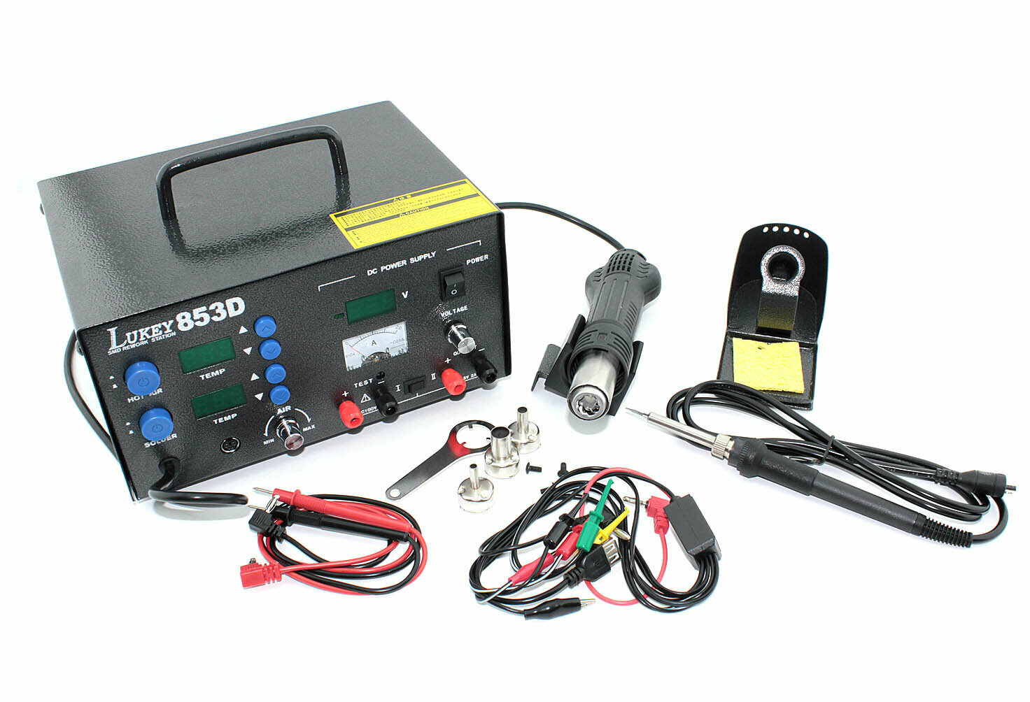 Паяльная станция   блок питания LUKEY 853D 3 в 1