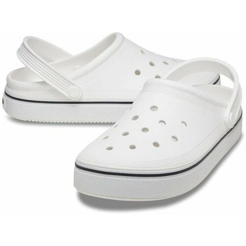 Сабо Crocs, размер M10W12, белый сабо off court clog crocs цвет taffy pink