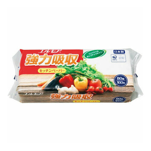 Бумажные полотенца салфетки для кухни двухслойный Kami Shodji ELLEMOI 80 листов мягкая упаковка