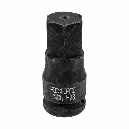 Головка-бита ударная 6-гранная 28мм,3/4' RockForce RF-26410028MPB