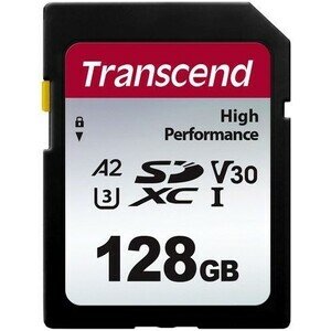 Карта памяти Transcend 128GB SD Card UHS-I U3 A2 V30 (TS128GSDC330S)