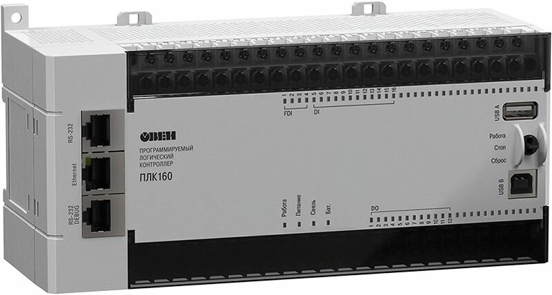 Контроллер для средних систем автоматизации овен ПЛК160-220. У-M