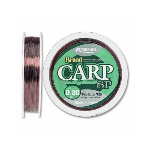 фото Леска owner broad carp sp brown 300м 0.33мм