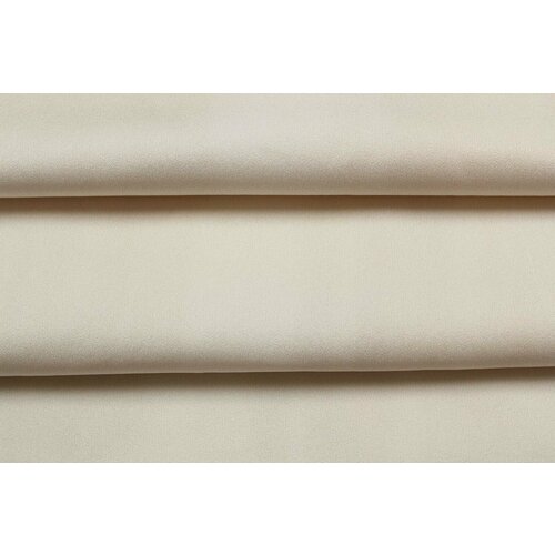 Ткань Неопрен молочно-белый сатин на поролоне и трикотаже, ш130см, 0,5 м
