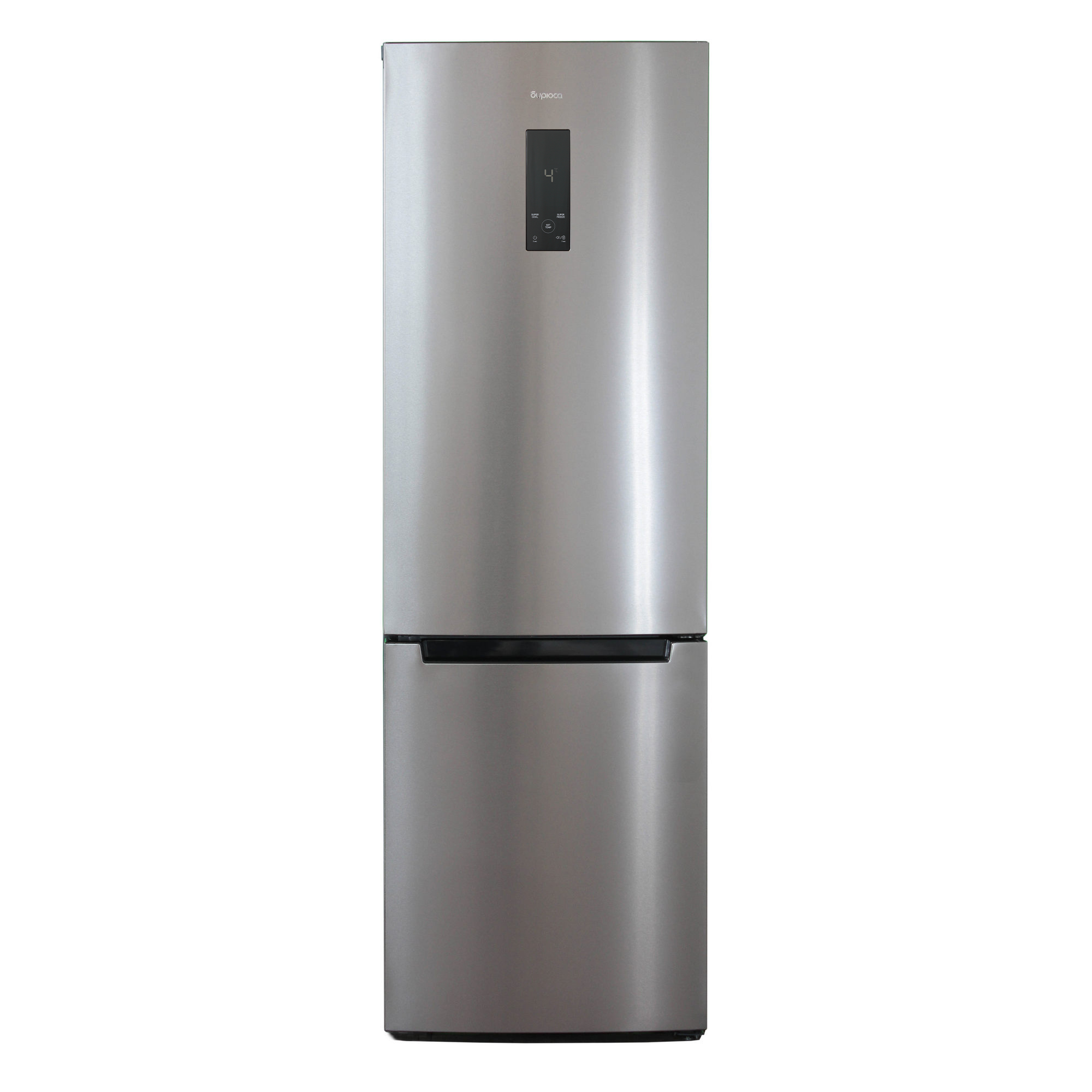 Холодильник БИРЮСА-I960NF нерж. (FNF, диспл, 190 см) - фотография № 1