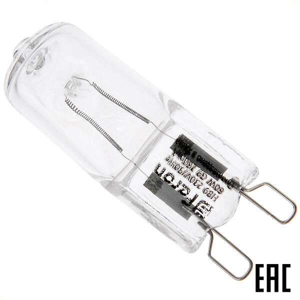 фото Лампа 60Вт 02777 HB9 G9 60W 230B 800Лм галогенная капсула тёплый белыйсвет (Feron) (8 шт. в комплекте)