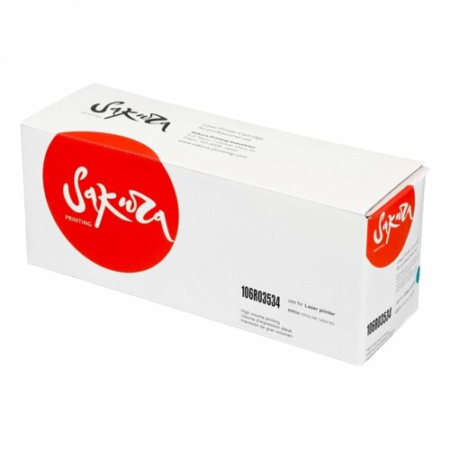 Картридж лазерный Sakura 106R03534 голубой 8000 стр. для Xerox (SA106R03534) картридж sakura 106r03534 8000 стр голубой