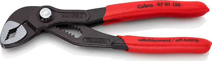 Сантехнические клещи Knipex 87 01 150 150 мм красный/серый