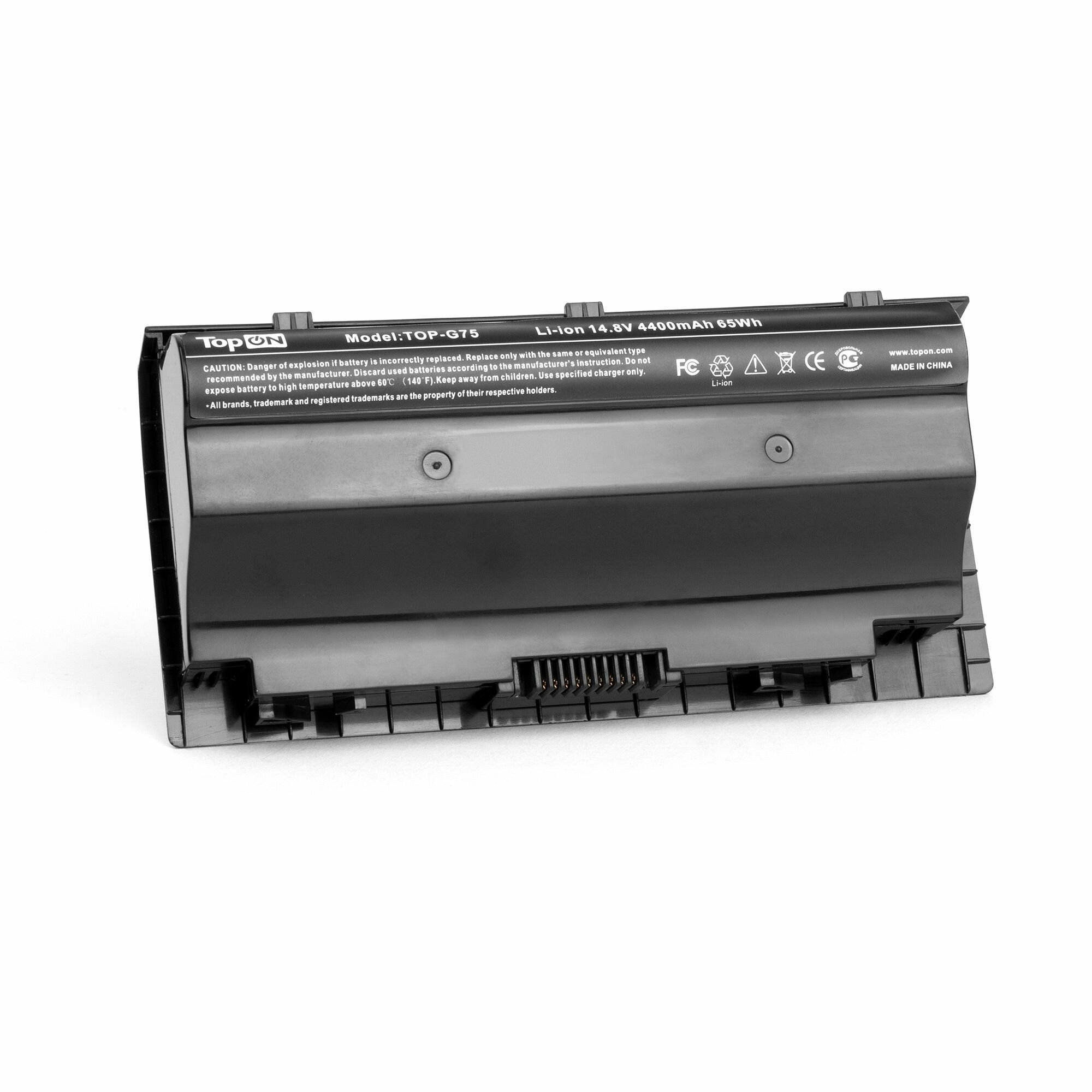 Аккумулятор для ноутбука Asus ROG G75, G75V, G75VM, G75VW, G75VX Series 4400мАч 14.8V TopON TOP-G75 - фото №4