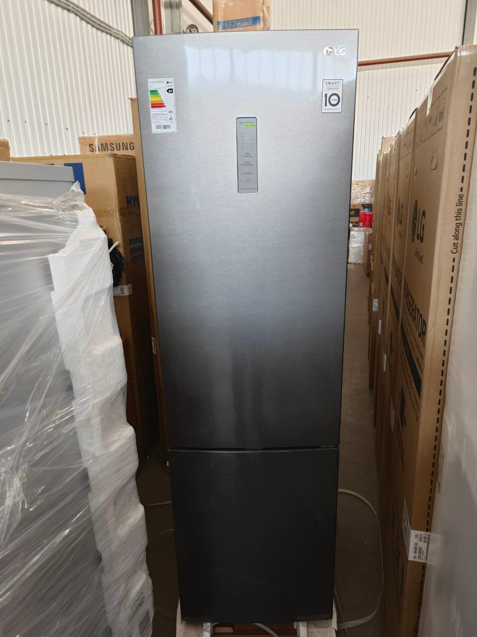 Холодильник LG GA-B509 CLWL графит (FNF, диспл) (уценка)