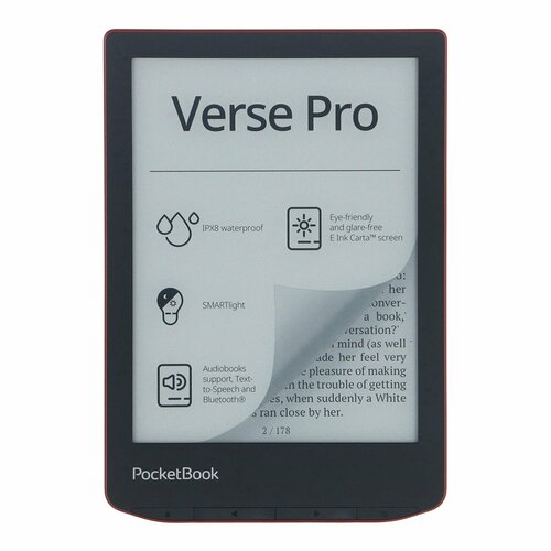 Электронная книга PocketBook 634 Verse Pro Red PB634 19999₽