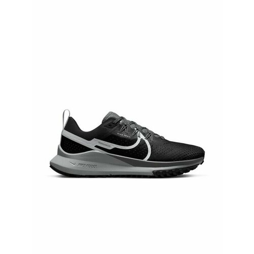 кроссовки для трейлового бега react pegasus trail 4 nike цвет light smoke grey white black glacier blue football grey Кроссовки NIKE, размер EU 38,5, черный