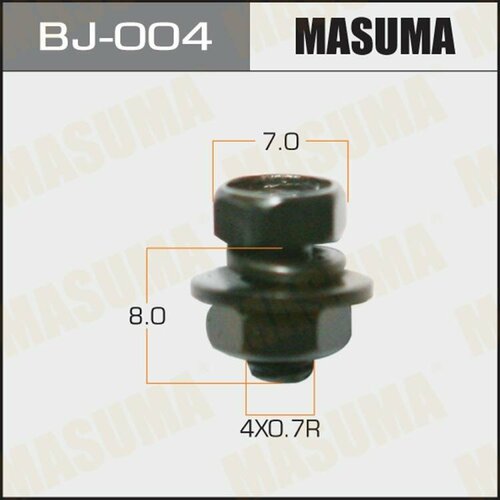 Болт с гайкой Masuma М 4x8x07- набор 15 шт 395₽
