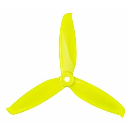 Пропеллер Gemfan WinDancer 5042 3-х лопастной (Lemon Yellow) 2 пары PMPC5042-3Y