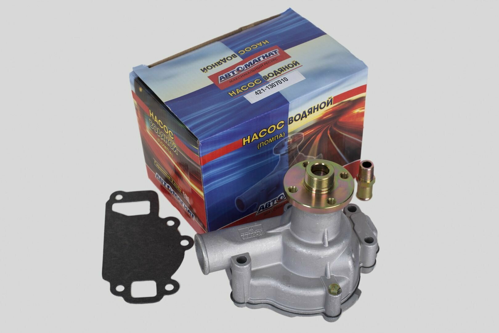 фото Насос водяной (помпа) УАЗ-3160, ГАЗ-3302, 2705 УМЗ 420, 421 (100 л. с.) 421-1307010 автомагнат