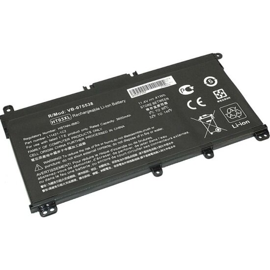 Аккумулятор для ноутбука VB Parts HT03XL для ноутбуков HP 15-C S17-BY 250 G7 (HT03-3S1P HSTNN-LB8M L11119-855 L11421-422) 114V 41Wh ОЕМ