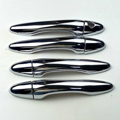 Хром накладки на ручки для Kia Sportage 3 2010-2015 (3-е поколение), комплект на 4 двери, ABS-пластик