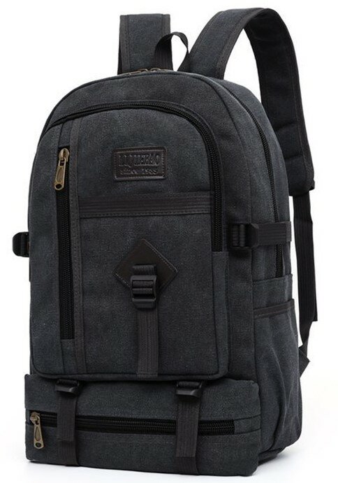 Рюкзак мужской тактический для путешествий, рюкзак городской с отелением для ноутбука, черный