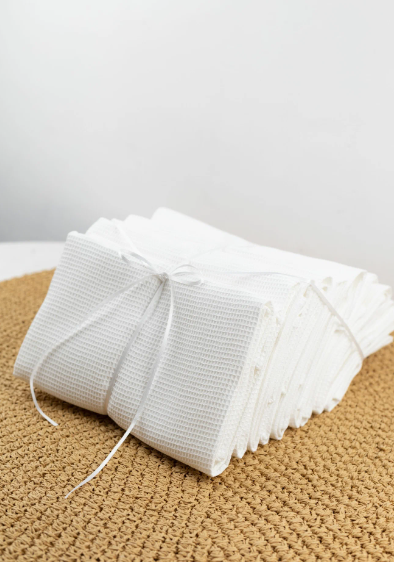 фото Полотенце вафельное отбеленное. Плотность 240 г/кв. м, 45x90, 10-шт.