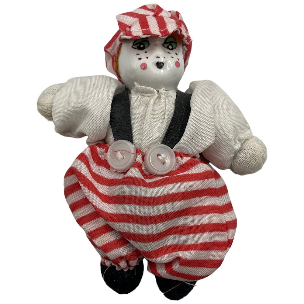 Кукла интерьерная "Клоун", фарфор, 11 см, 1970-1980 гг, Германия