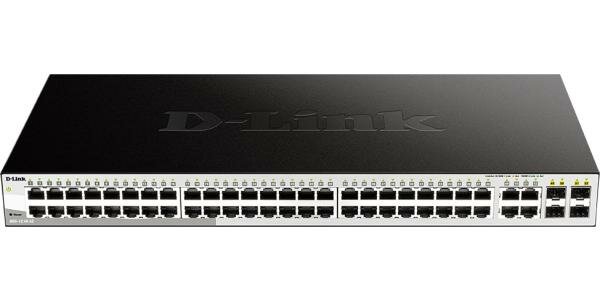 Коммутатор D-Link DGS-1210-52/FL2A (L2) 52x1Гбит/с 4xКомбо(1000BASE-T/SFP) управляемый