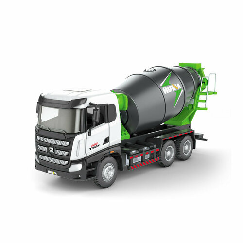 Металлический грузовик - бетономешалка Huina 1:50 - HN1719-WHITE масштабная металлическая моделька грузовик бетономешалка 1 72 volvo 12 см
