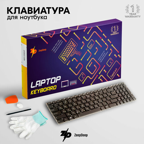 Клавиатура (keyboard) для Asus X501, X550, X551, F552, X550Ea, X550Cc, X501A, X501U, X550L, X550La, X550Lb, X551C, X550Ca, X550Vb, X550Vc, (ZeepDeep Haptic) 0KNB0-612BRU00 клавиатура для asus k56vm p n 0knb0 612bru00 0knb0 pe1ru13 9z n8ssu 40r